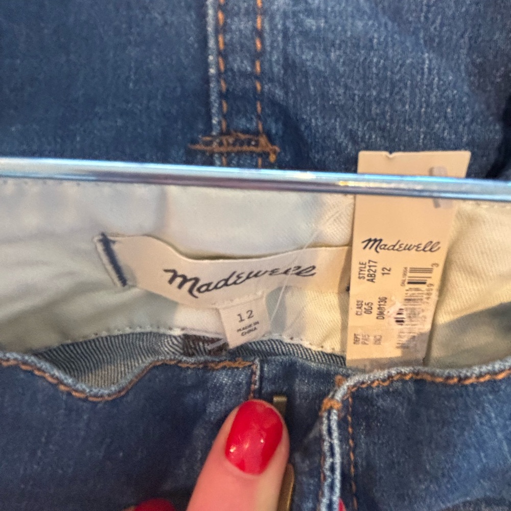 NWT Madewell Indigo A-Line Denim Skirt 12 - Picture 4 of 6